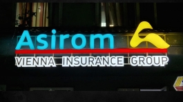 Reclamescu - Productie publicitara, litere volumetrice, casete luminoase - Asirom 1