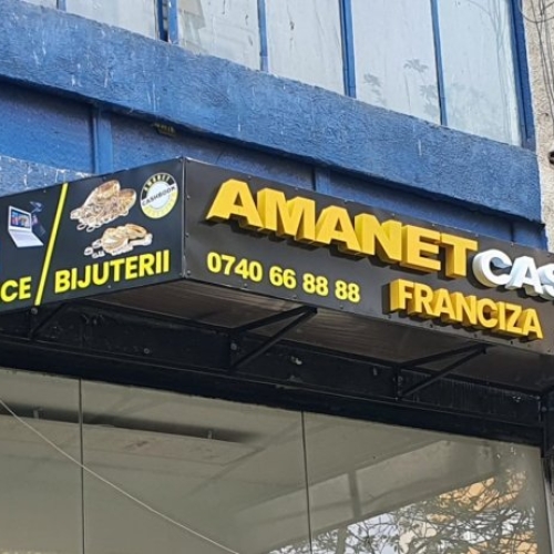 Reclamescu - Productie publicitara, litere volumetrice, casete luminoase - Amanet 1